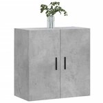vidaXL Armoire murale gris béton 60x31x60 cm bois d'ingénierie