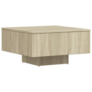 vidaXL Table basse chêne sonoma 60x60x31 5 cm bois d'ingénierie
