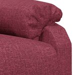 vidaXL Fauteuil de massage Rouge bordeaux Tissu