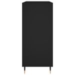vidaXL Armoire à disques noir 84 5x38x89 cm bois d'ingénierie