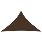 vidaXL Voile de parasol tissu oxford triangulaire 4x4x5 8 m marron