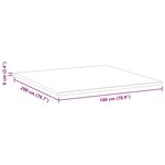vidaXL Surmatelas Blanc et vert 180 x 200 cm Tissu Jacquard