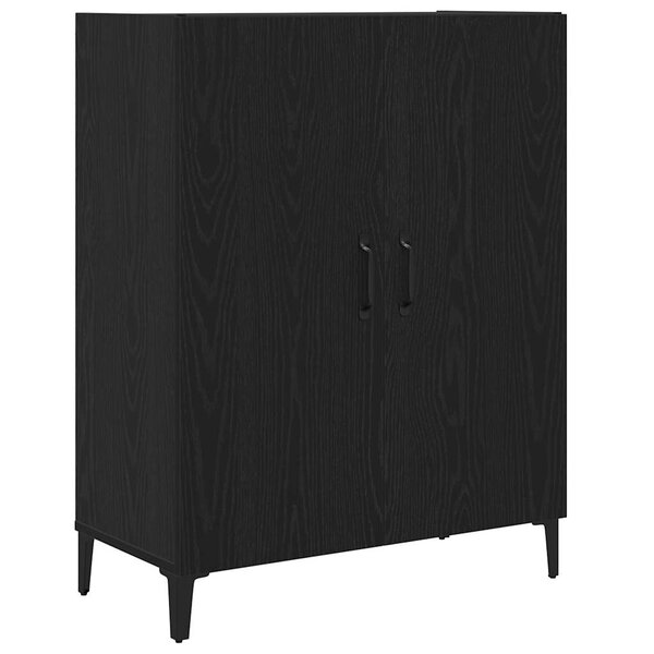vidaXL Buffet chêne noir 69 5x34x90 cm bois d'ingénierie