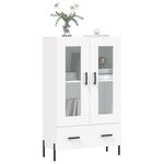 vidaXL Buffet haut blanc 69 5x31x115 cm bois d'ingénierie