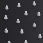 vidaXL Pomme de douche pluie Inox 30x20 cm Rectangulaire Noir