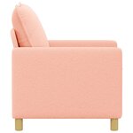 vidaXL Canapé Rose 76 x 81 x 87 5 cm Tissu