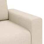 vidaXL Canapé avec coussin avec oreiller Beige 160 x 77 x 82 cm Lin