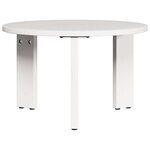 vidaXL Ensemble de tables basses 3 Pièces Blanc 47 5 x 47 5 x 27 cm