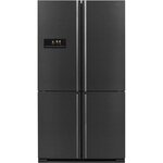 Sharp sj-f1560e0a - réfrigérateur 4 portes - 560 l (390 + 170 l) - froid ventilé no frost - l 91 x h 185 cm - inox noir