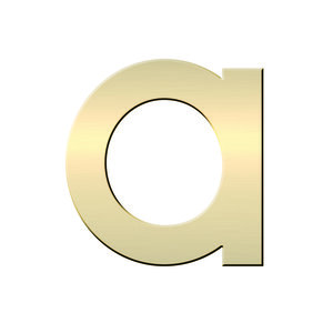 N° A en Laiton  adhésif puissant  50 mm x 2 mm