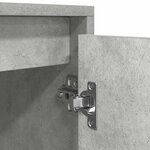 vidaXL Meuble TV gris béton 188 5x41x50 cm bois d'ingénierie