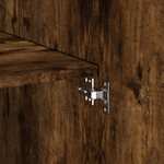 vidaXL Armoire de rangement chêne fumé 80x42 5x225cm bois d'ingénierie