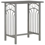vidaXL Ensemble de bar 3 Pièces Bois et acier Anthracite