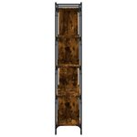 vidaXL Bibliothèque 5 niveaux chêne fumé 76x32x158cm bois d'ingénierie