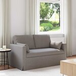 vidaXL Canapé Taupe 139 x 78 x 80 cm tissu