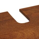 vidaXL Ensemble de mobilier de salle de bain avec tiroir 3 Pièces Noyer