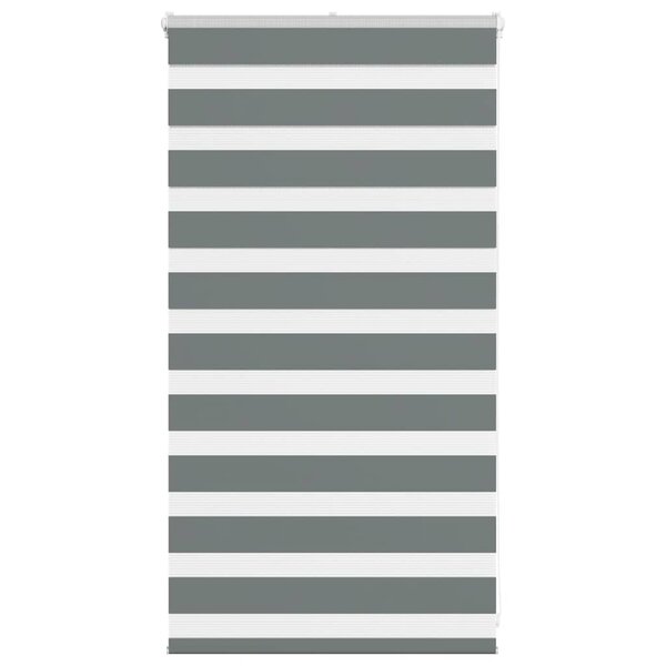 vidaXL Store zèbre gris foncé largeur du tissu 80 9 cm polyester