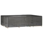 vidaXL Housses de salon de jardin 2 Pièces 16 œillets rectangulaire