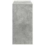 vidaXL Bureau Gris béton 90 x 37 5 x 75 cm Bois d'ingénierie