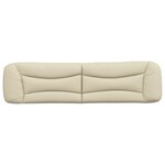 vidaXL Coussin de tête de lit Hvar crème 200 cm tissu