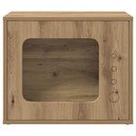 vidaXL Maison pour chat Chêne artisan 51 x 30 x 42 5 cm