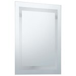 vidaXL Miroir à LED pour salle de bains et capteur tactile 60x100 cm