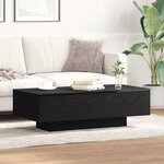 vidaXL Table Basse Chêne noir 100 x 49.5 x 31 cm Bois d'ingénierie