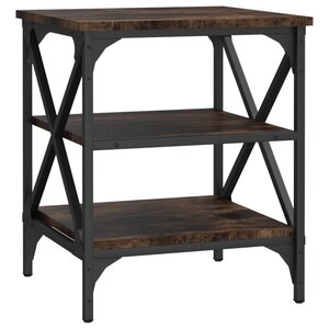 vidaXL Table d'appoint Chêne fumé 40x42x50 cm Bois d'ingénierie