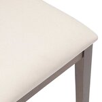 vidaXL Chaises à manger coussins 2 Pièces marron bois massif caoutchouc