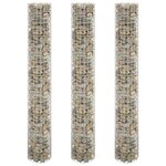 vidaXL Lit surélevé à gabion circulaire 3Pièces Acier galvanisé Ø30x200cm