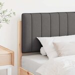 vidaXL Tête de lit capitonnée Brun et gris foncé 90 cm Pin massif