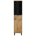 vidaXL Armoire salle de bain marron 38x33x160 cm bois massif manguier