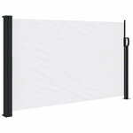 vidaXL Auvent latéral rétractable blanc 117x300 cm
