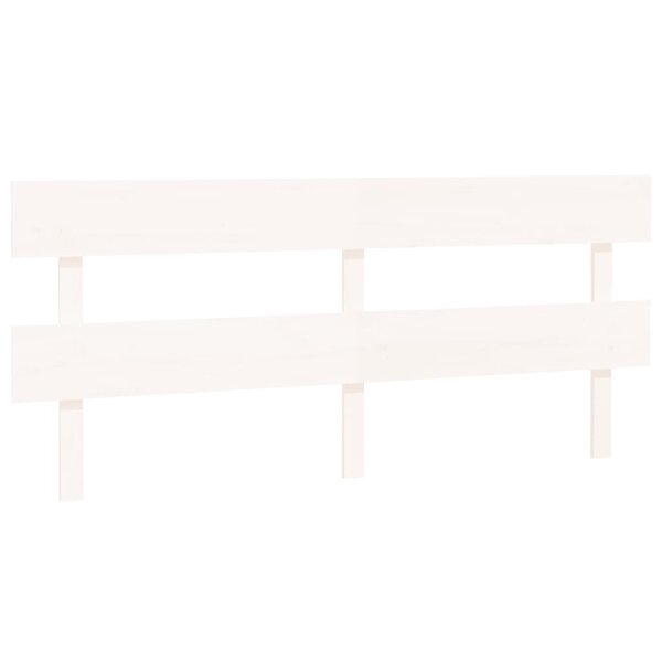vidaXL Tête de lit Blanc 184x3x81 cm Bois massif de pin