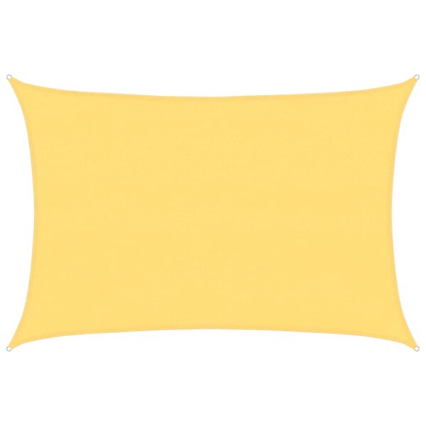vidaXL Parasol en PEHD rectangulaire 4 x 6 m Beige