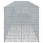 vidaXL Panier gabion avec couvercle 1050x100x100 cm fer galvanisé