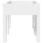 vidaXL Lit Superposé pour Enfants Blanc 100 x 200 cm Bois d'ingénierie