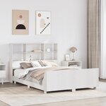 vidaXL Cadre de lit sans matelas blanc 160x200 cm bois de pin massif