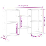 vidaXL Étagère murale vieux bois 96x18x60 cm bois d'ingénierie