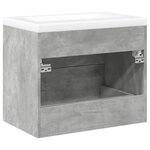 vidaXL Ensemble de meubles de salle de bain 2 Pièces gris béton