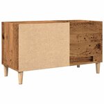 vidaXL Armoire à disques vieux bois 84 5x38x48 cm bois d'ingénierie