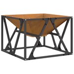 vidaXL Braise Marron 50 x 50 x 35 cm Acier Corten