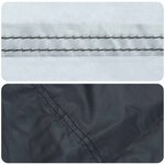 vidaXL Housse de Table Uni Noir 92 x 92 x 15 cm tissu