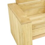 vidaXL Chaise de jardin 89x76x76 cm Bois de pin imprégné