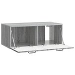 vidaXL Meuble TV mural Sonoma gris 78 5 x 41 x 30 cm Bois d'ingénierie