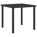 vidaXL Ensemble de jardin 5 pièces avec coussins en rattan poly noir