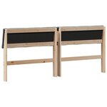 vidaXL Tête de lit capitonnée Gris foncé 200 cm Pin massif