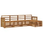 vidaXL Ensemble de canapés d'extérieur 5 pc Naturel