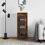 vidaXL Buffet Chêne fumé 34 5x34x90 cm Bois d'ingénierie