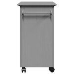 VidaXL Chariot de cuisine BODO gris 67 5x45x80 cm